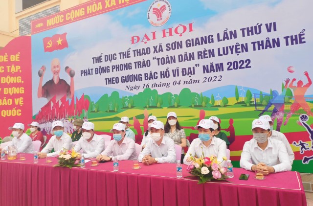 Xã Sơn Giang Khai mạc Đại hội thể dục thể thao lần thứ VI và phát động phong trào "Toàn dân rèn luyện thân thể theo...